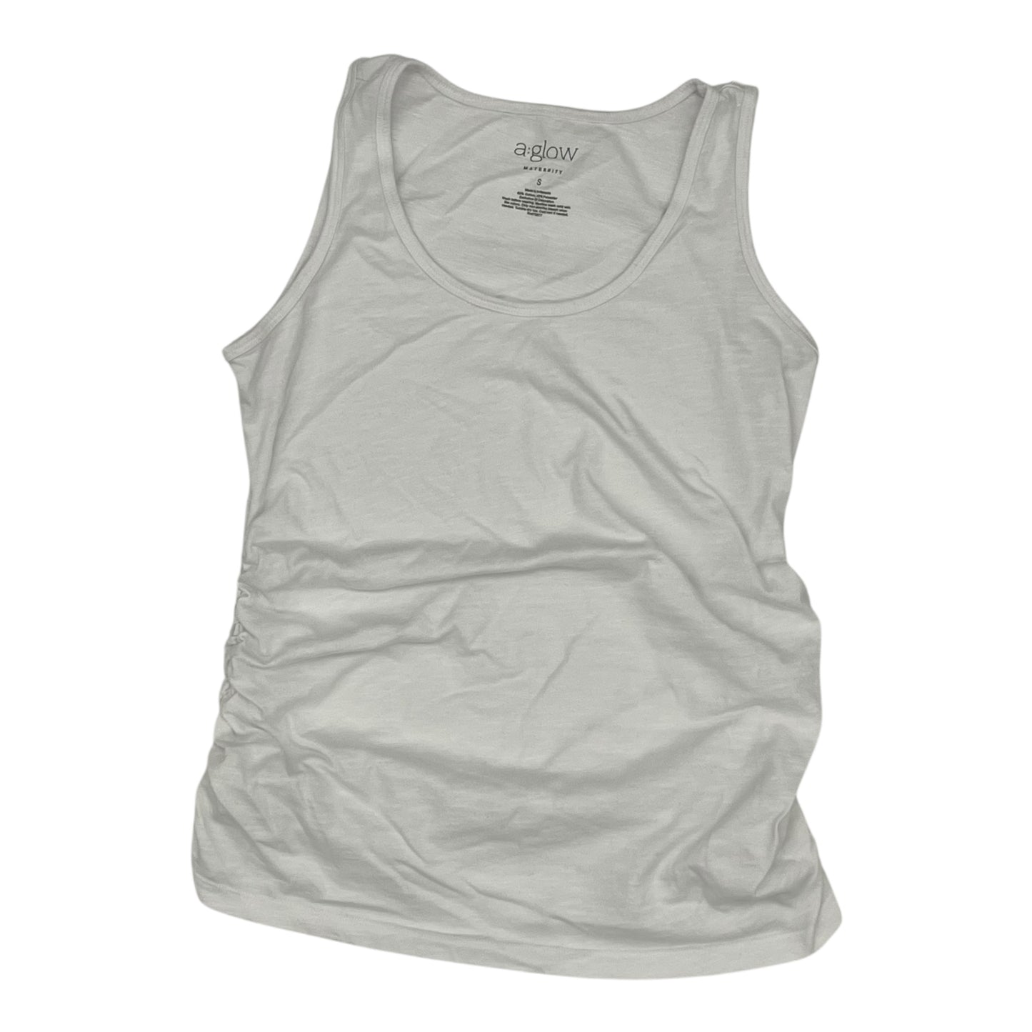 Mat Tank Top By A Glow In White, Size:S