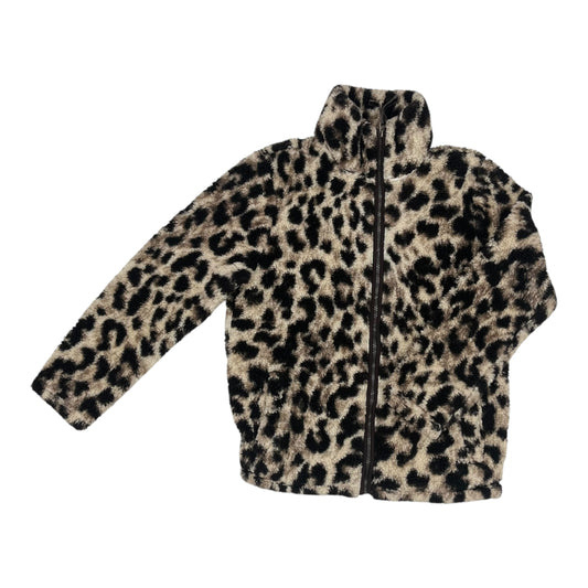 Jacket Faux Fur & Sherpa By Members Mark In Animal Print, Size:M
