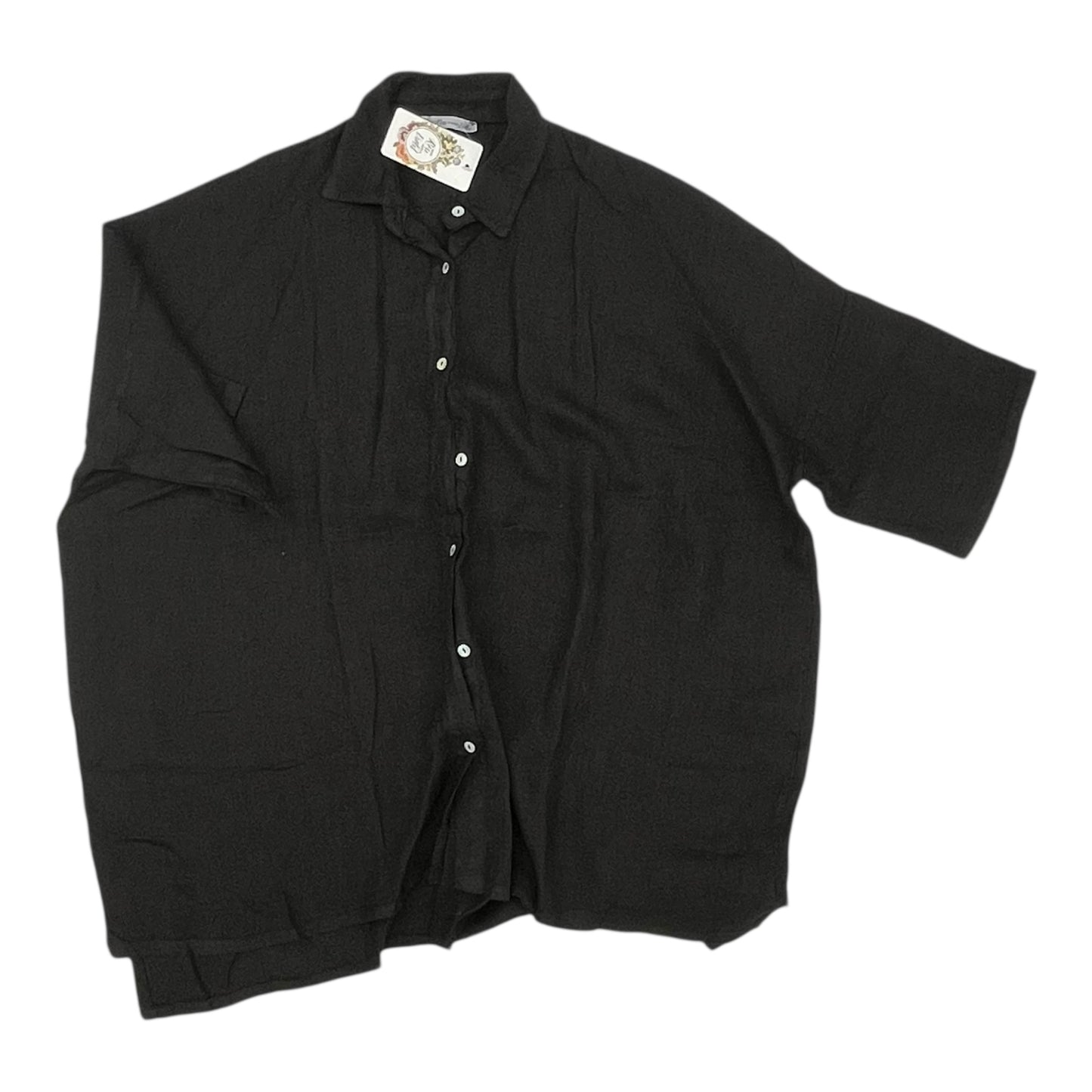 Tunic 3/4 Sleeve By Cmc In Black, Size:Osfm