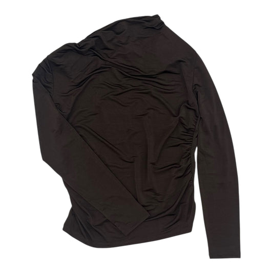 Blouse Ls By H&M In Brown, Size:M