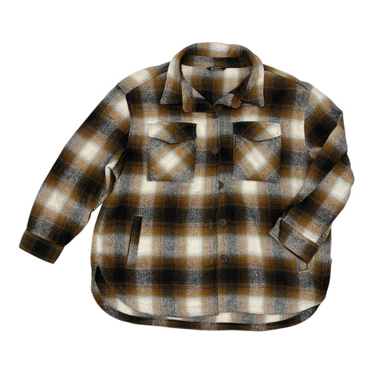 Jacket Shirt By Members Mark In Brown, Size:Xxl