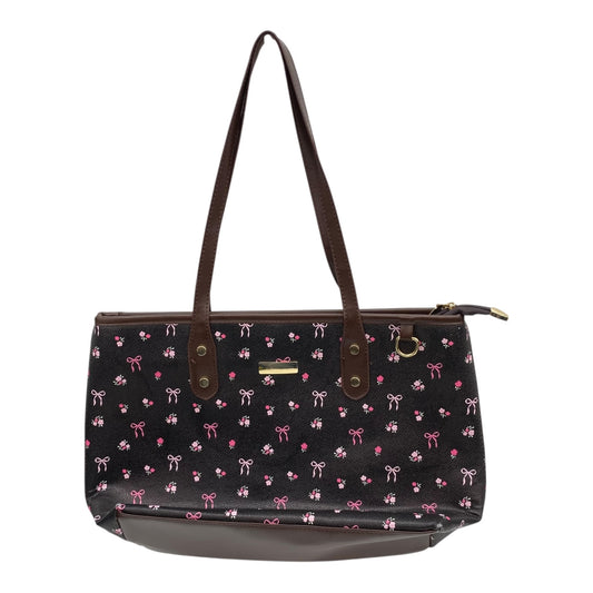 Handbag By Clothes Mentor In Black & Pink, Size:Medium