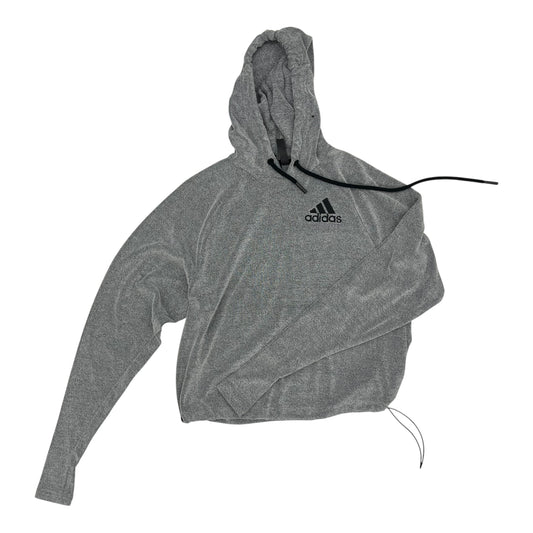 Sweatshirt Hoodie By Adidas In Grey, Size:S