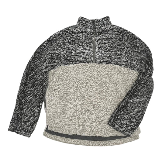 Sweatshirt Collar By Thread And Supply In Grey & Tan, Size:L