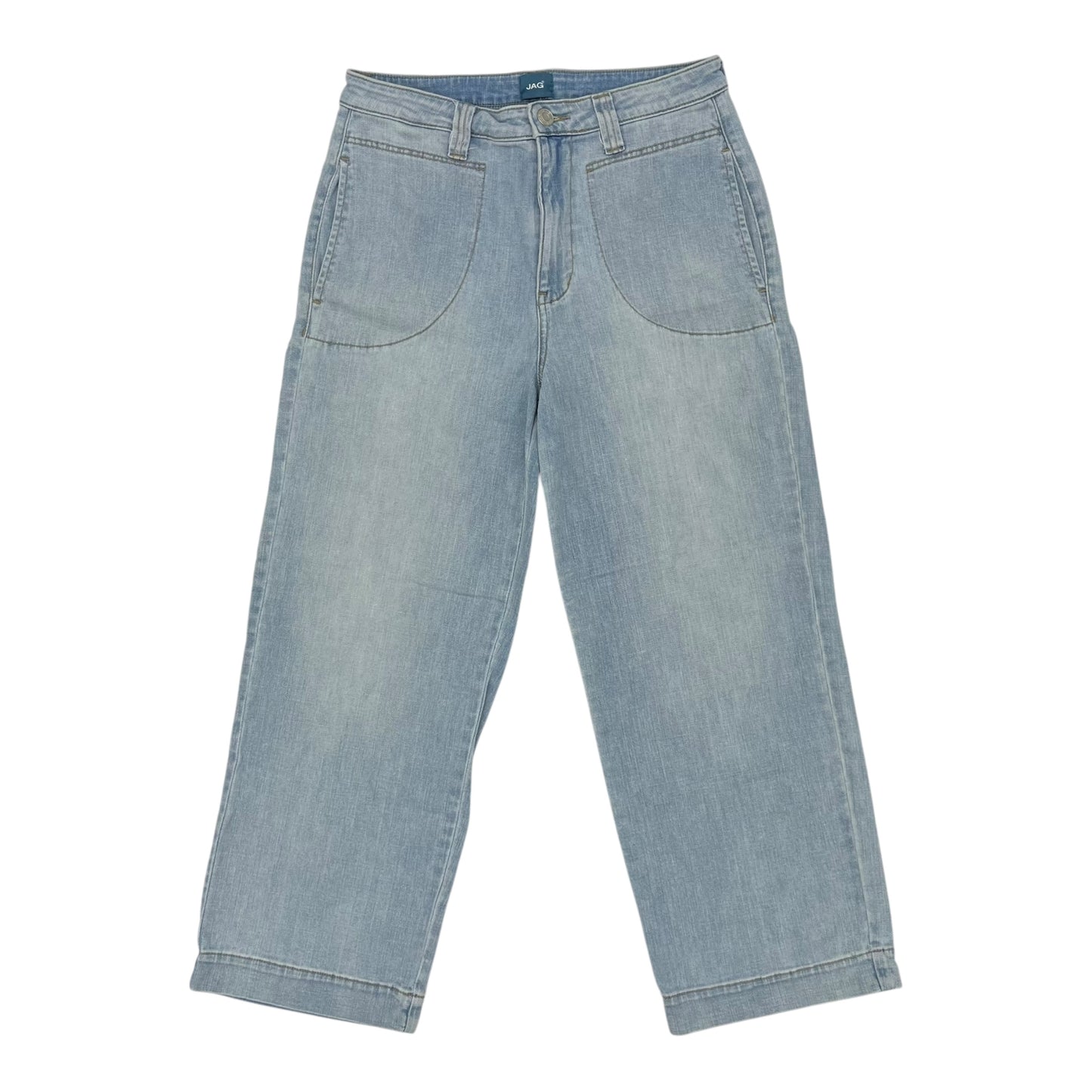 Jeans Wide Leg By Jag In Blue Denim, Size:8