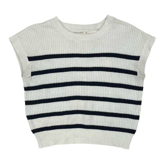 Vest Sweater By Moon And Madison In Cream, Size:S