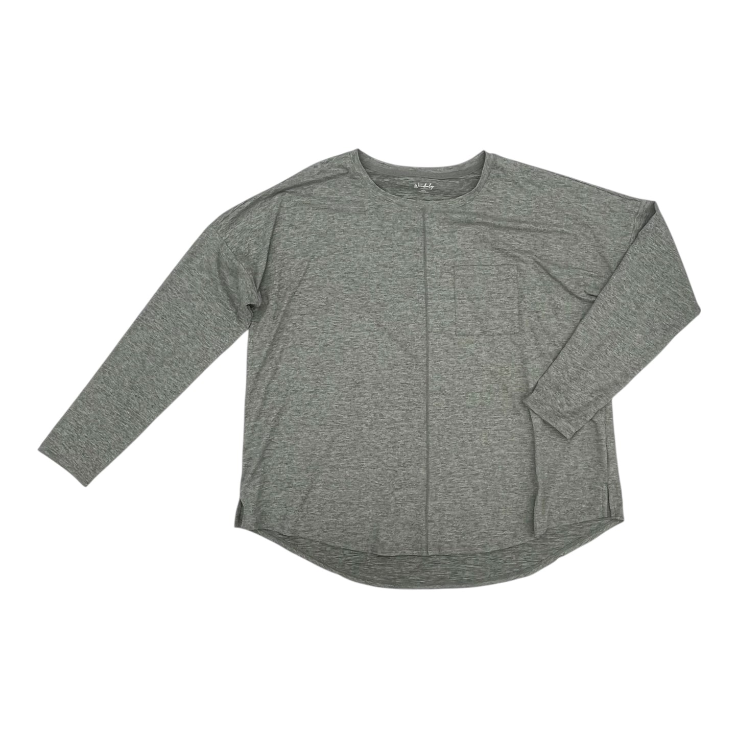 Top Ls By Wonderly In Grey, Size:Xxl