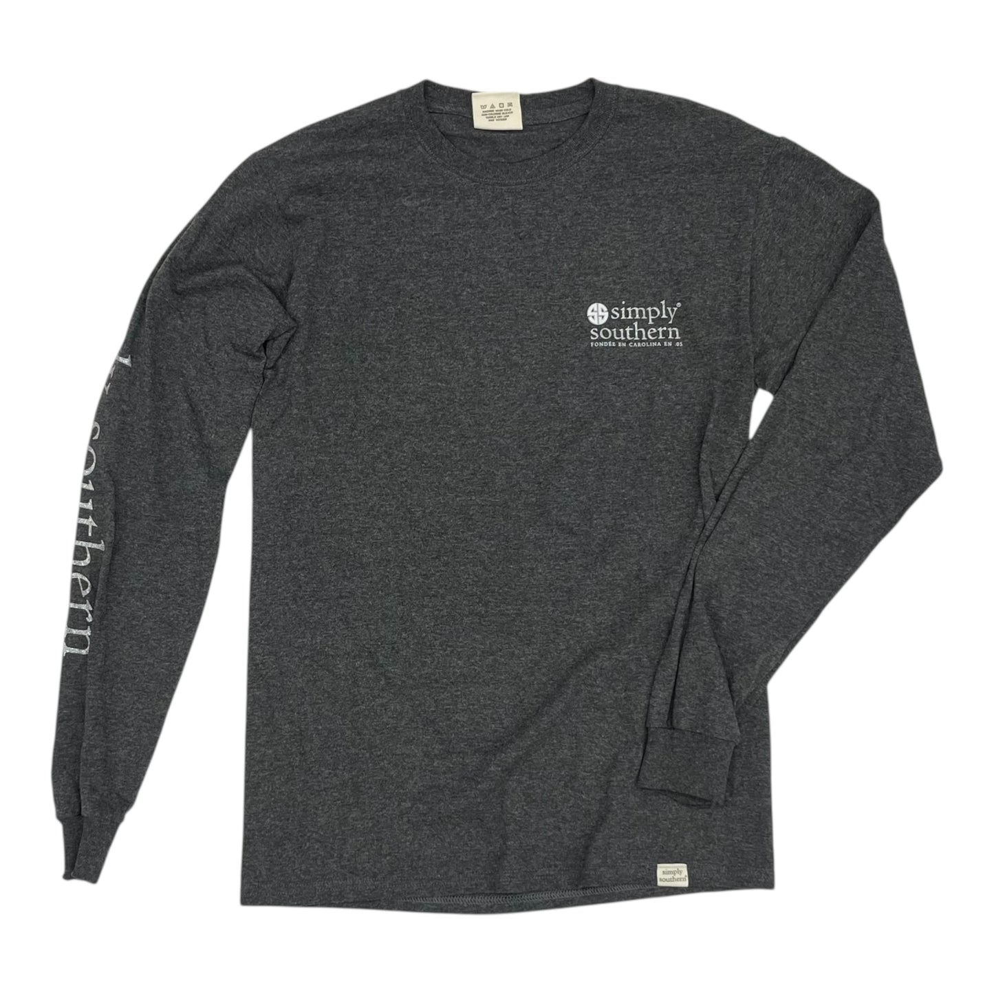 Top Ls By Simply Southern In Grey, Size:S