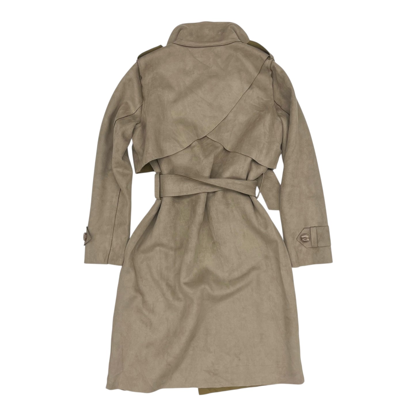 Coat Trench Coat By Sisters In Tan, Size:M
