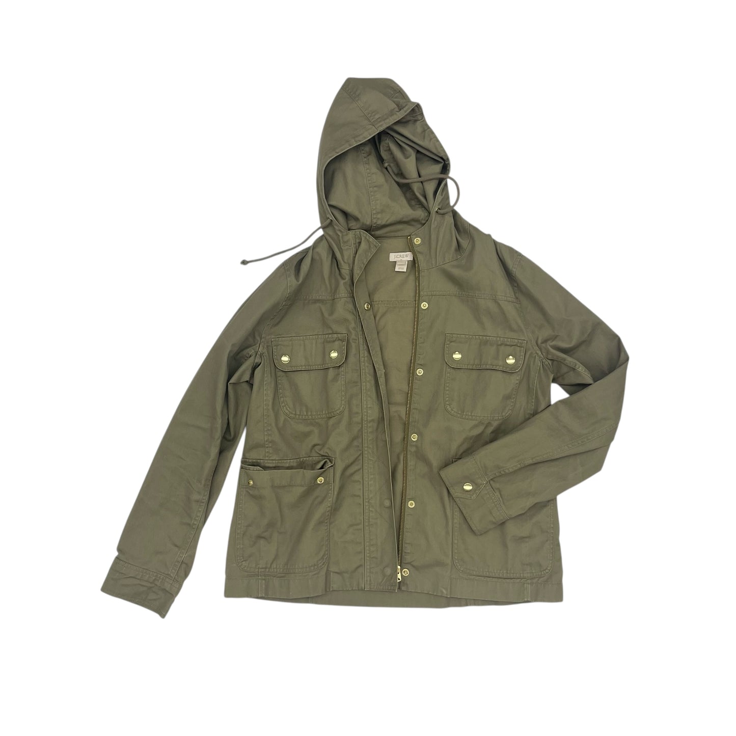 Jacket Utility By J. Crew In Green, Size:L