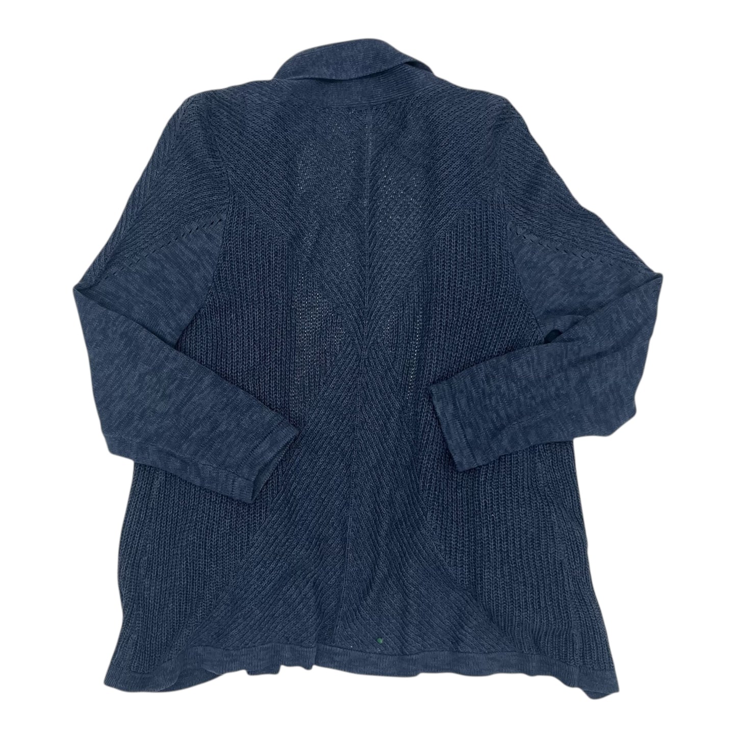 Sweater Cardigan By Cj Banks In Blue, Size:2X