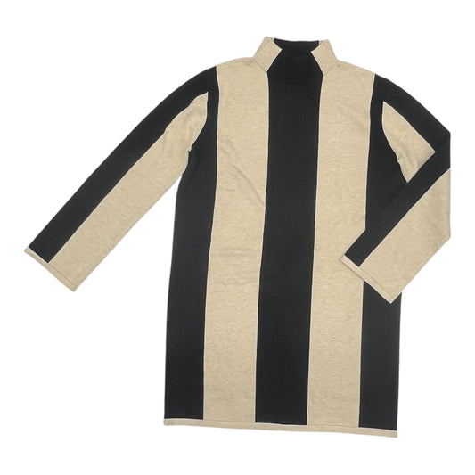 Dress Sweater By Flat White In Blue & Tan, Size:L