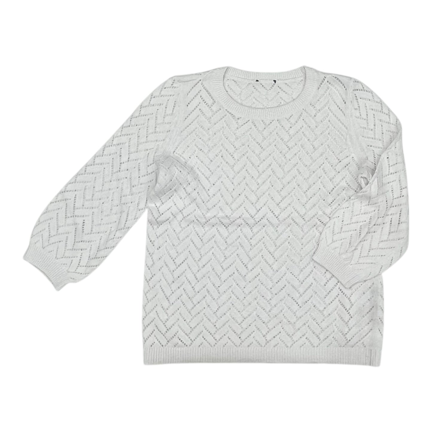 Sweater By Clothes Mentor In White, Size:S