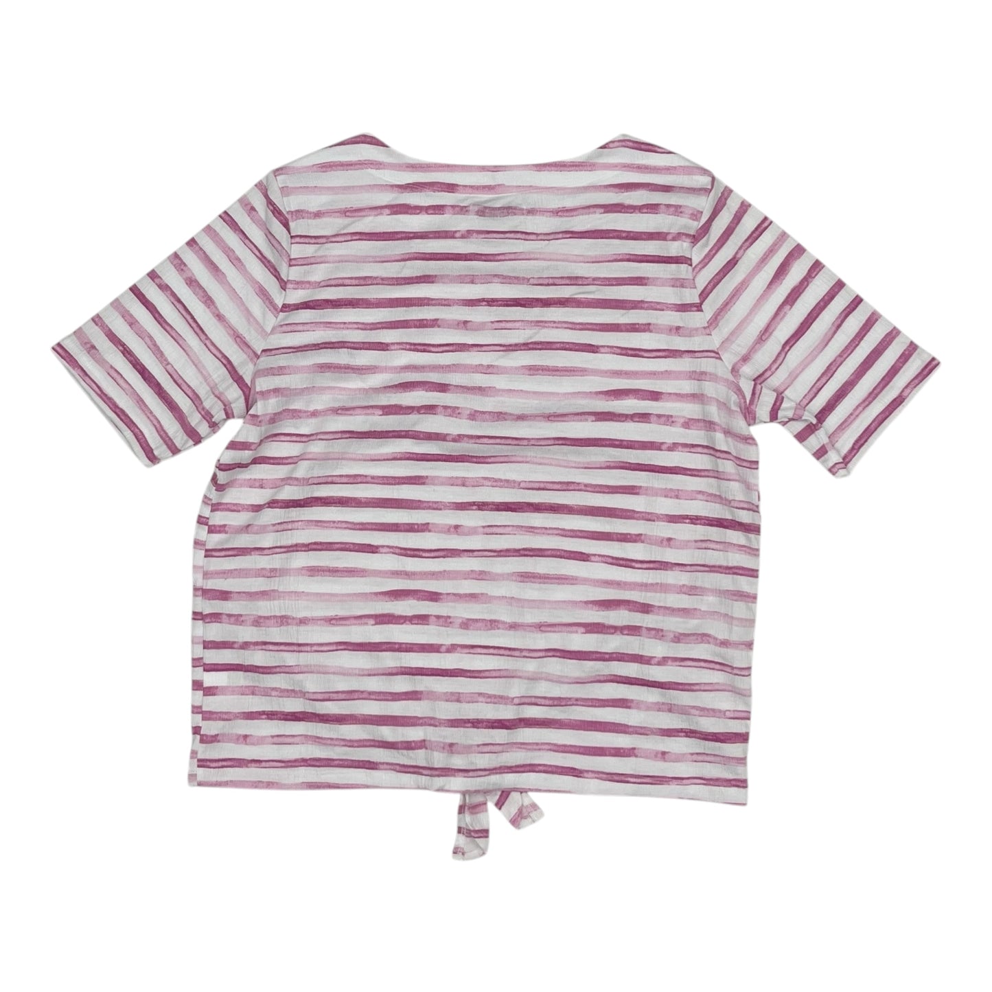 Top Ss By Croft And Barrow In Pink & White, Size:Xl