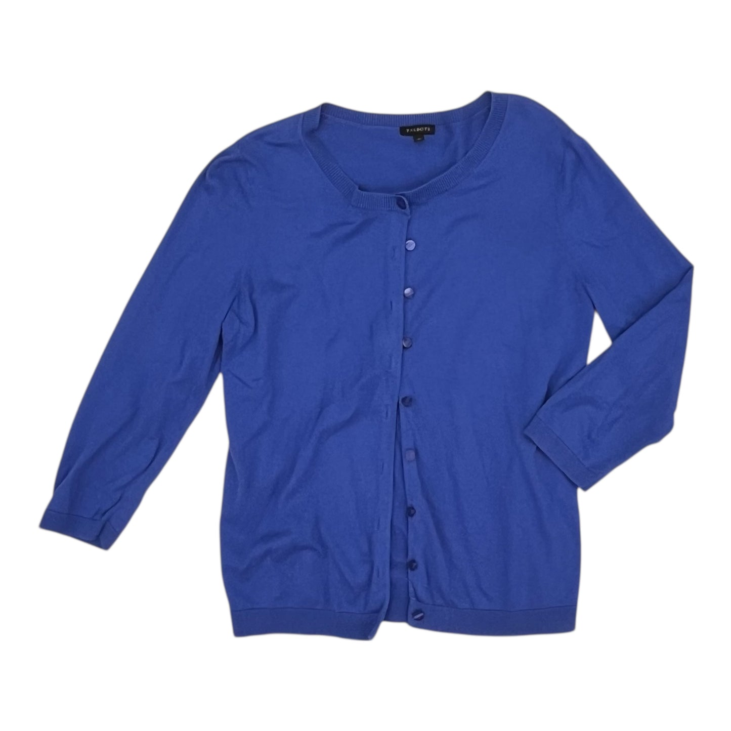 Cardigan By Talbots In Blue, Size:L