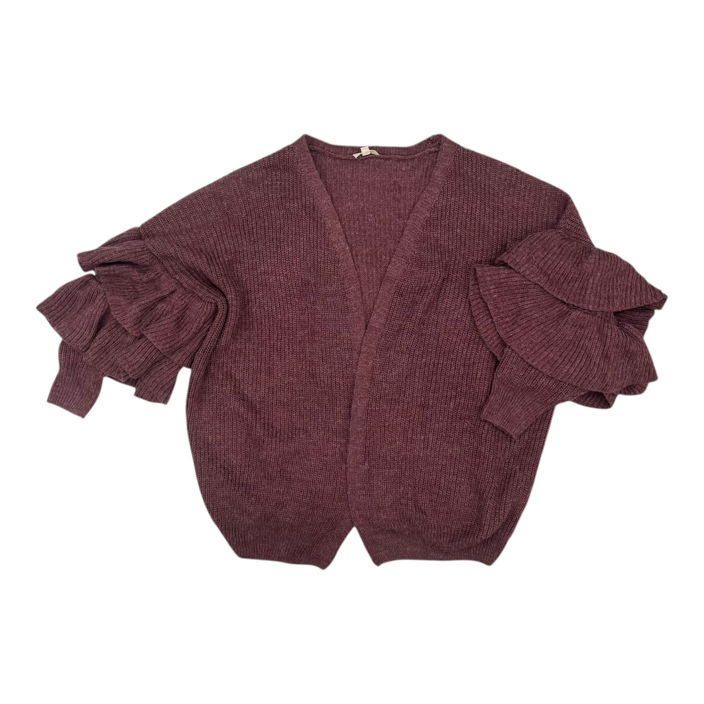 Sweater Cardigan By Oddi In Purple, Size:S