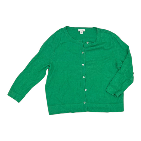 Cardigan By J. Jill In Green, Size:Xs