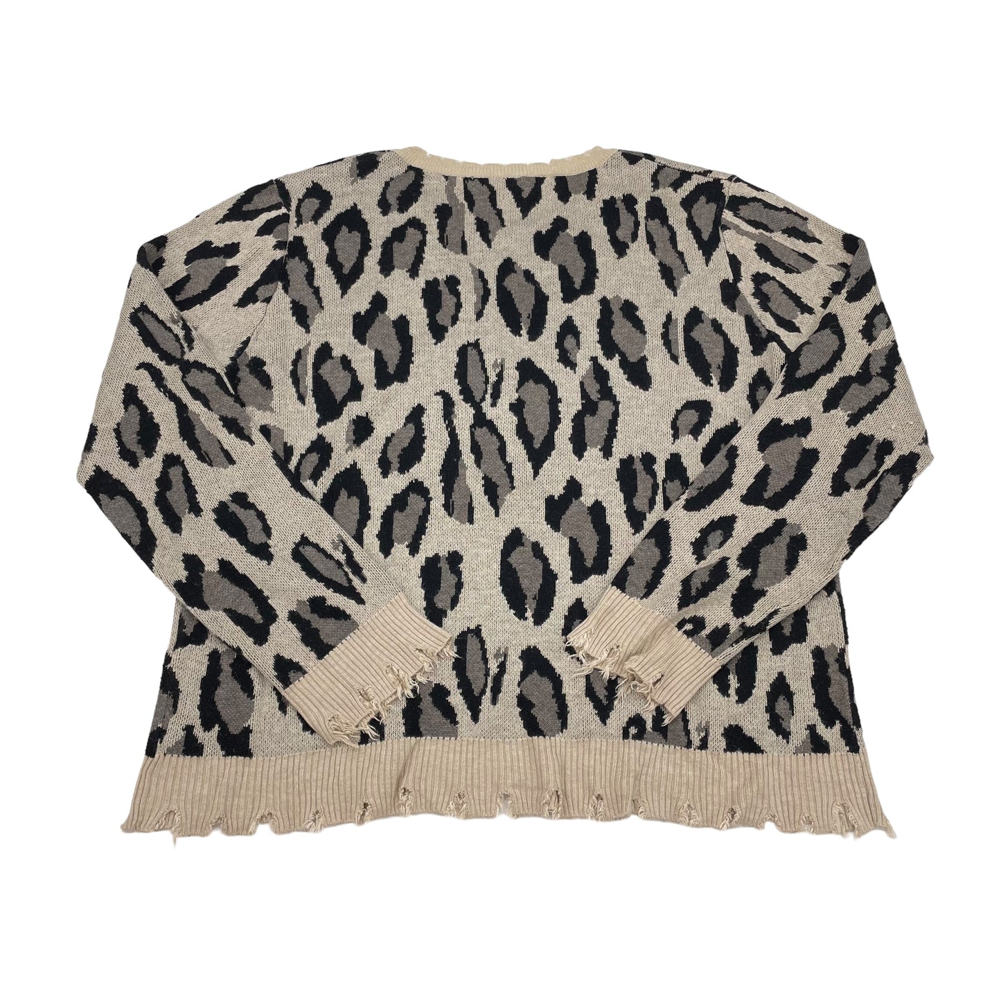 ANIMAL PRINT FATE SWEATER, Size L