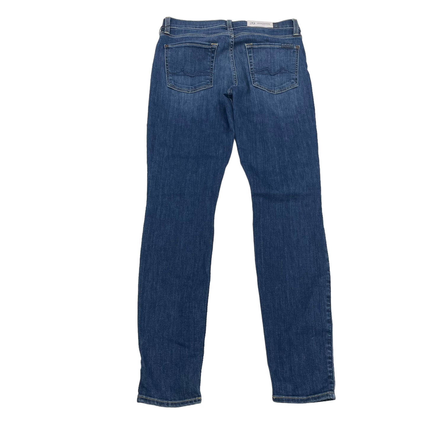 BLUE DENIM JEANS SKINNY by 7 FOR ALL MANKIND Size:8