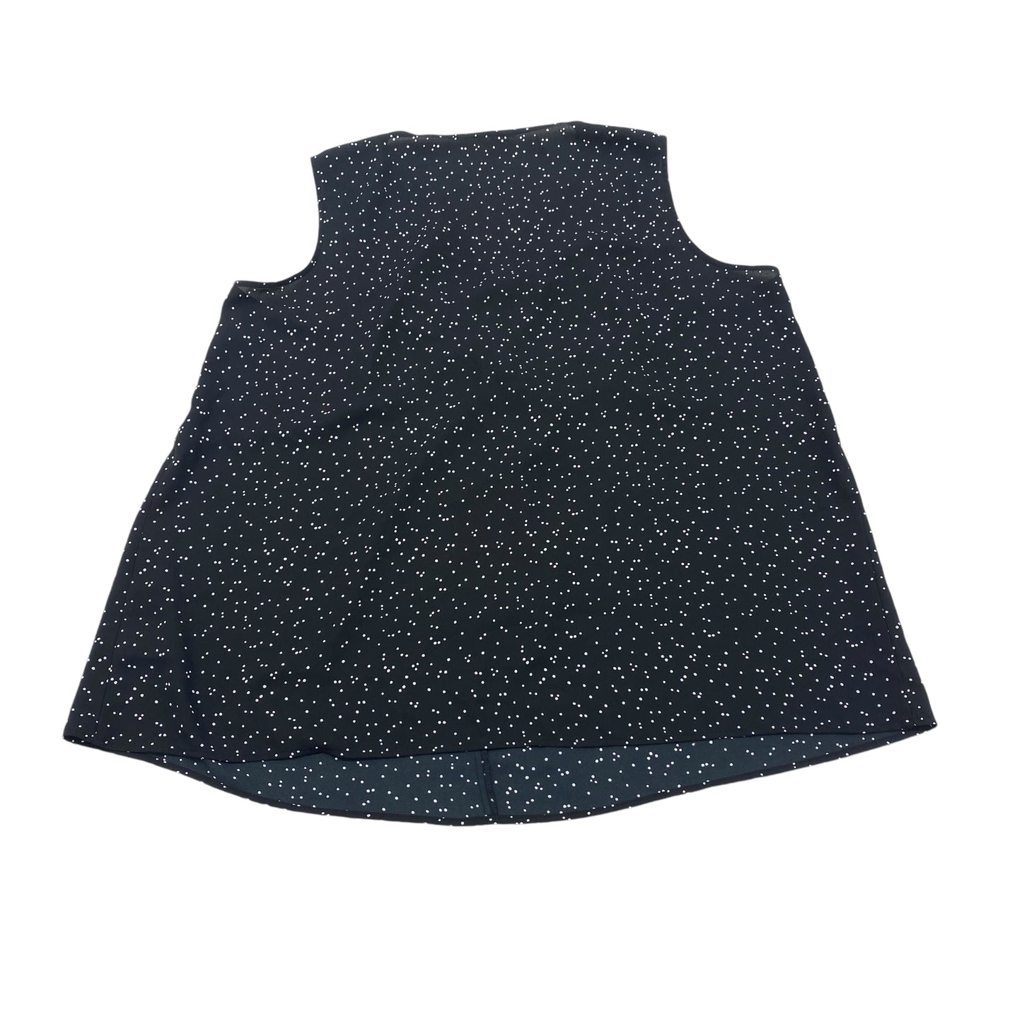 Mat Top Sleeveless By A Glow In Black, Size:2X