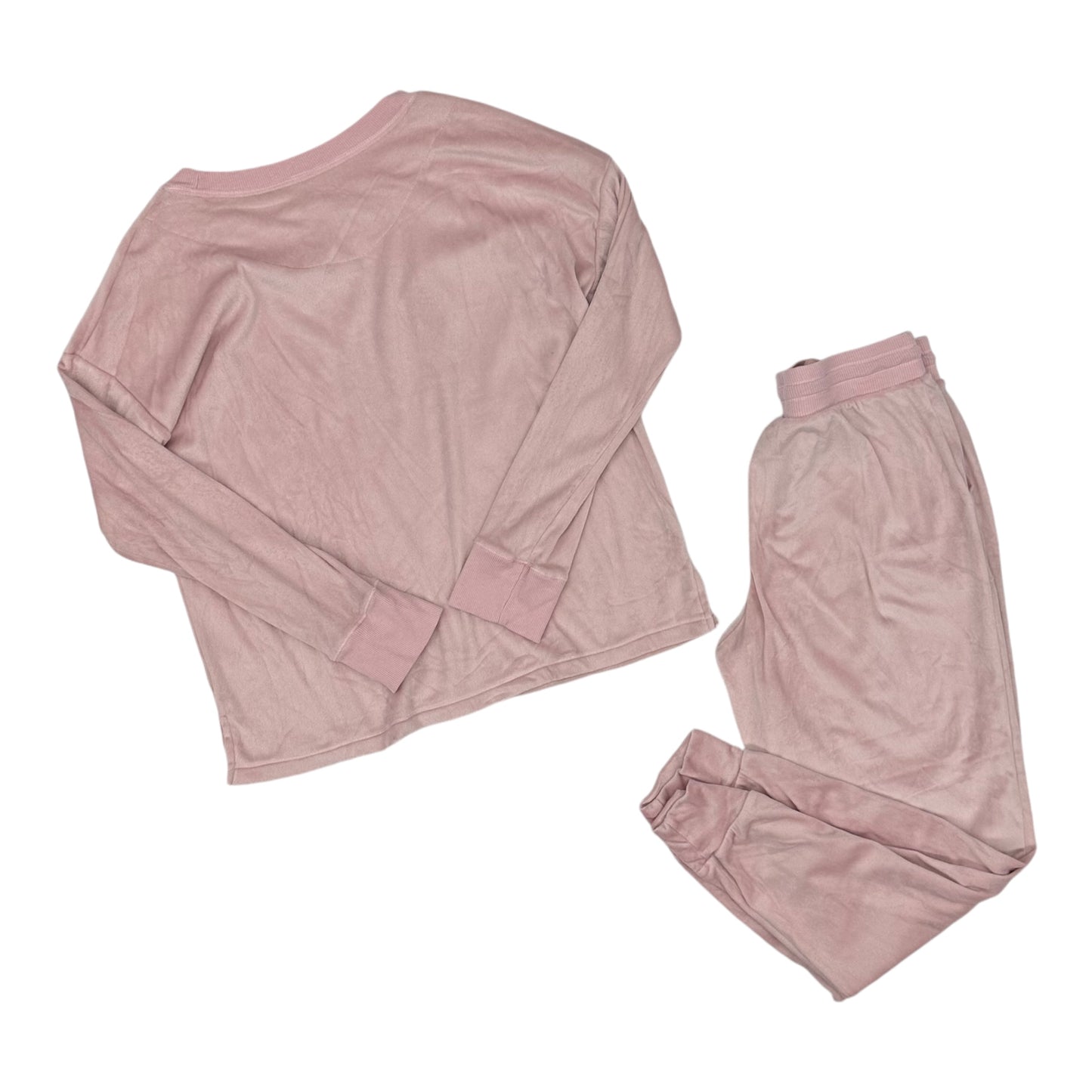 Lounge Set Pants By Donna Karan In Pink, Size:M