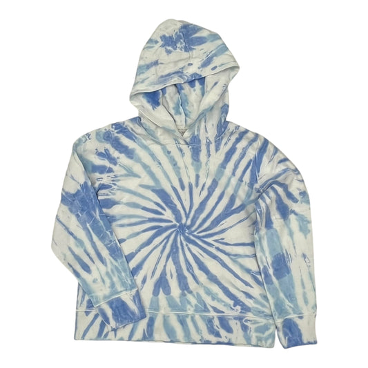 Sweatshirt Hoodie By J. Crew In Blue & White, Size:S