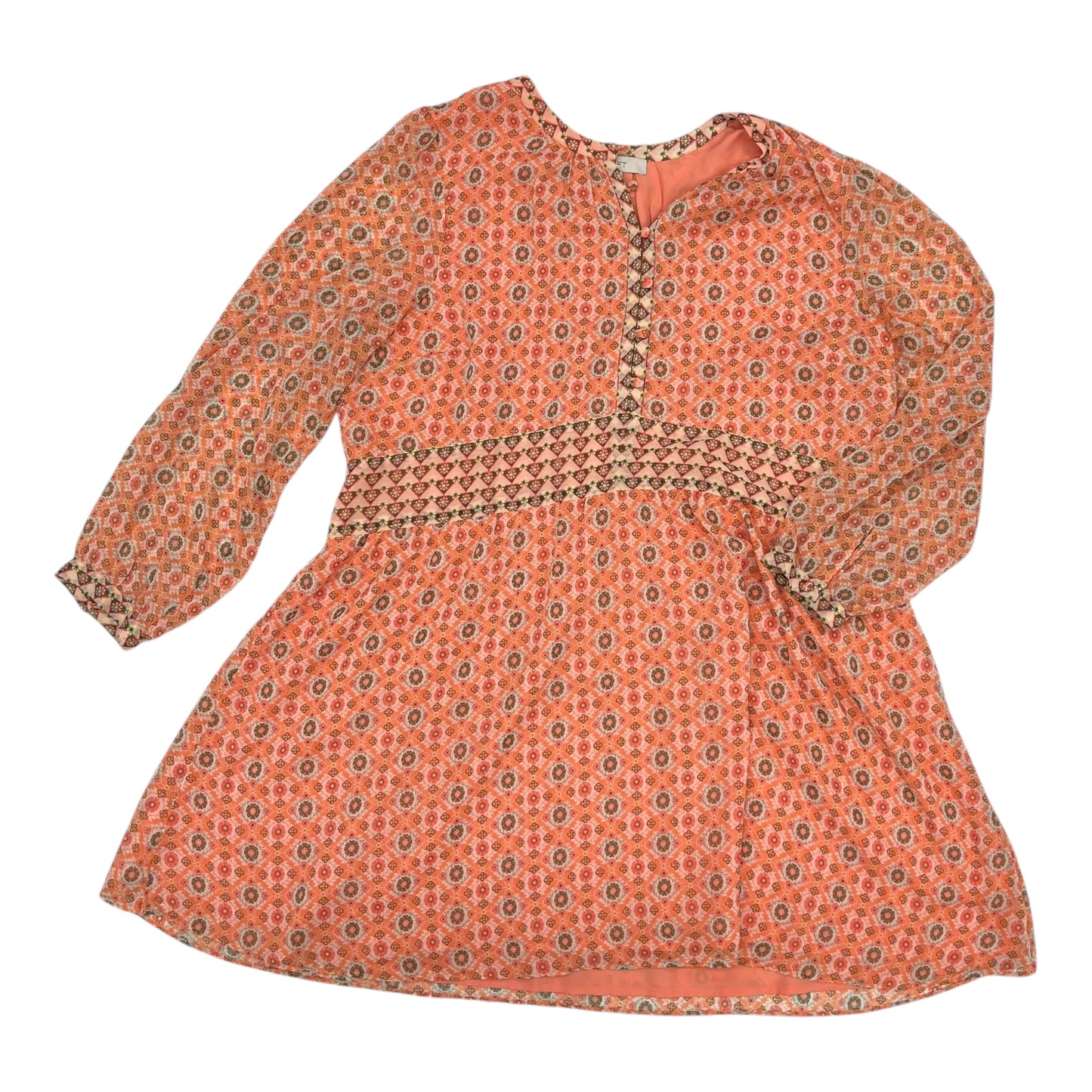 Dress Casual Midi By Loft In Orange, Size:Xxl
