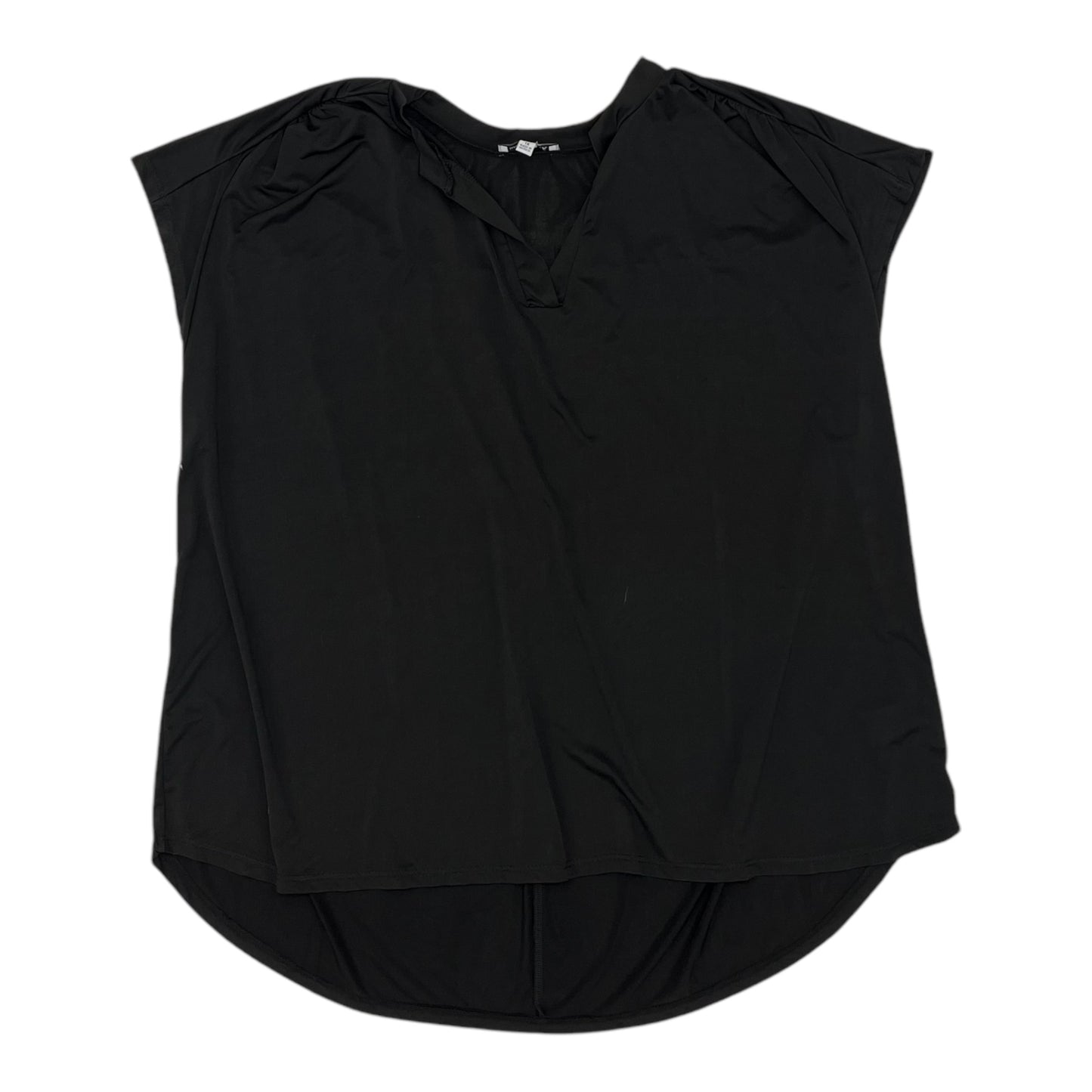 Blouse Ss By White Birch In Black, Size:1X