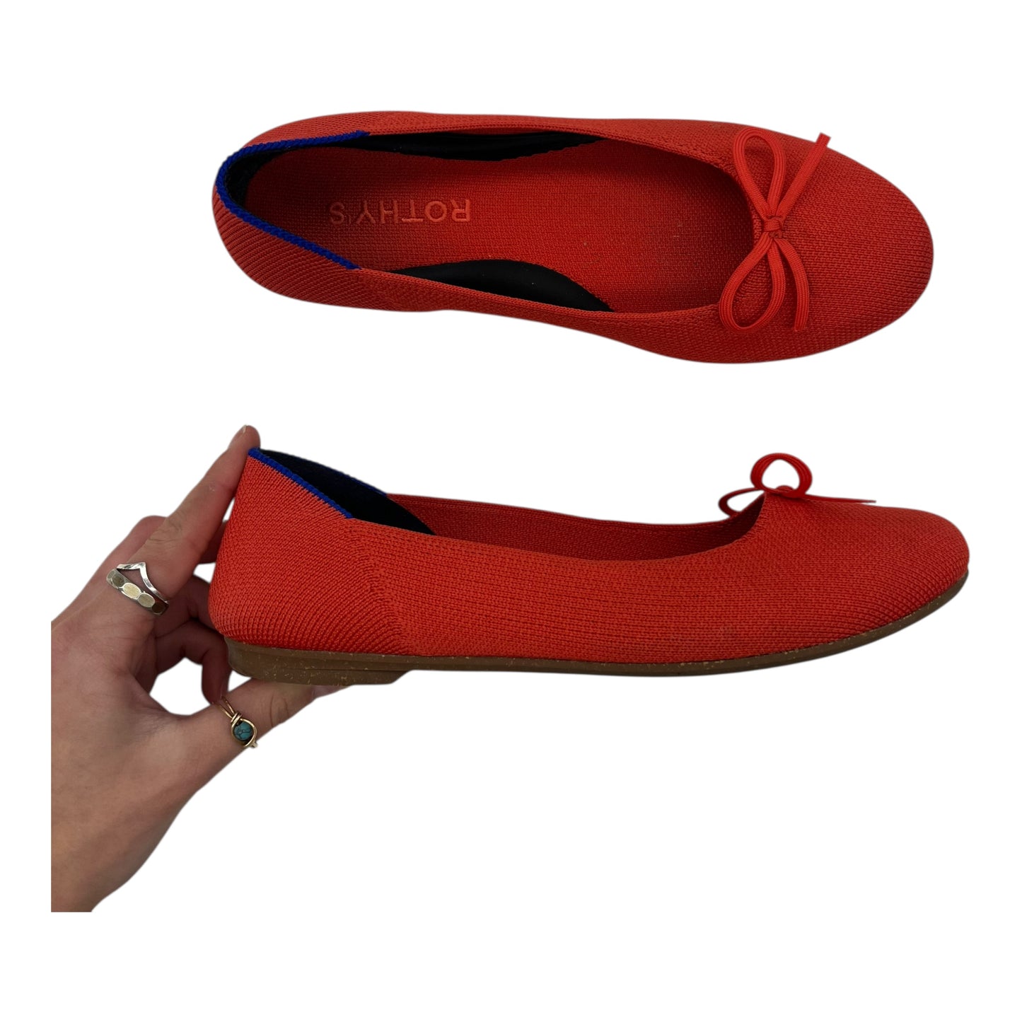 Shoes Flats By Rothys In Orange, Size:5