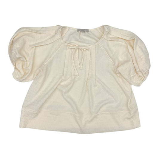 Top Ss By Loft In Cream, Size:Xl