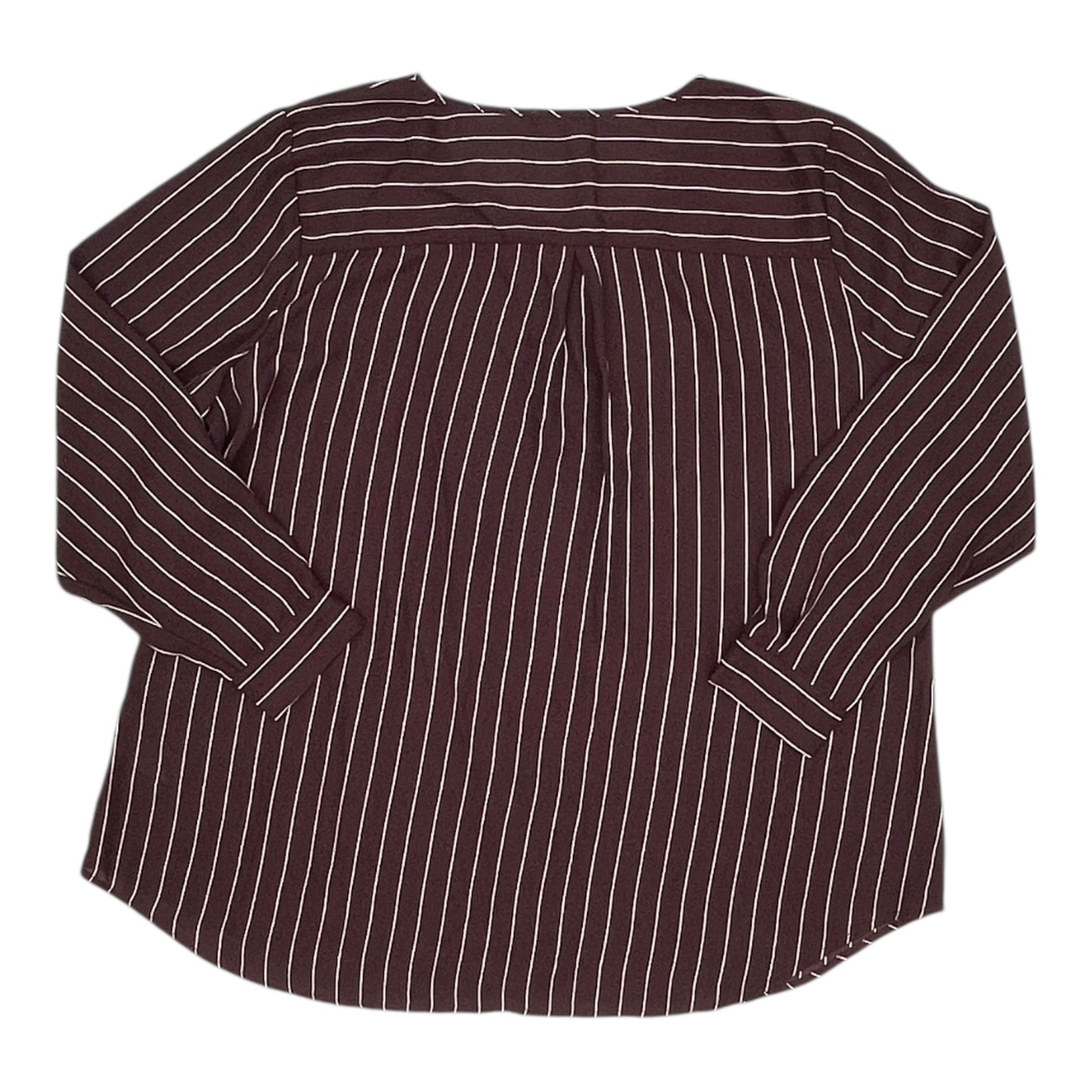 Blouse Ls By Maurices In Red, Size:2X