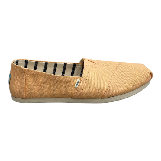 Shoes Flats By Toms In Orange, Size:10
