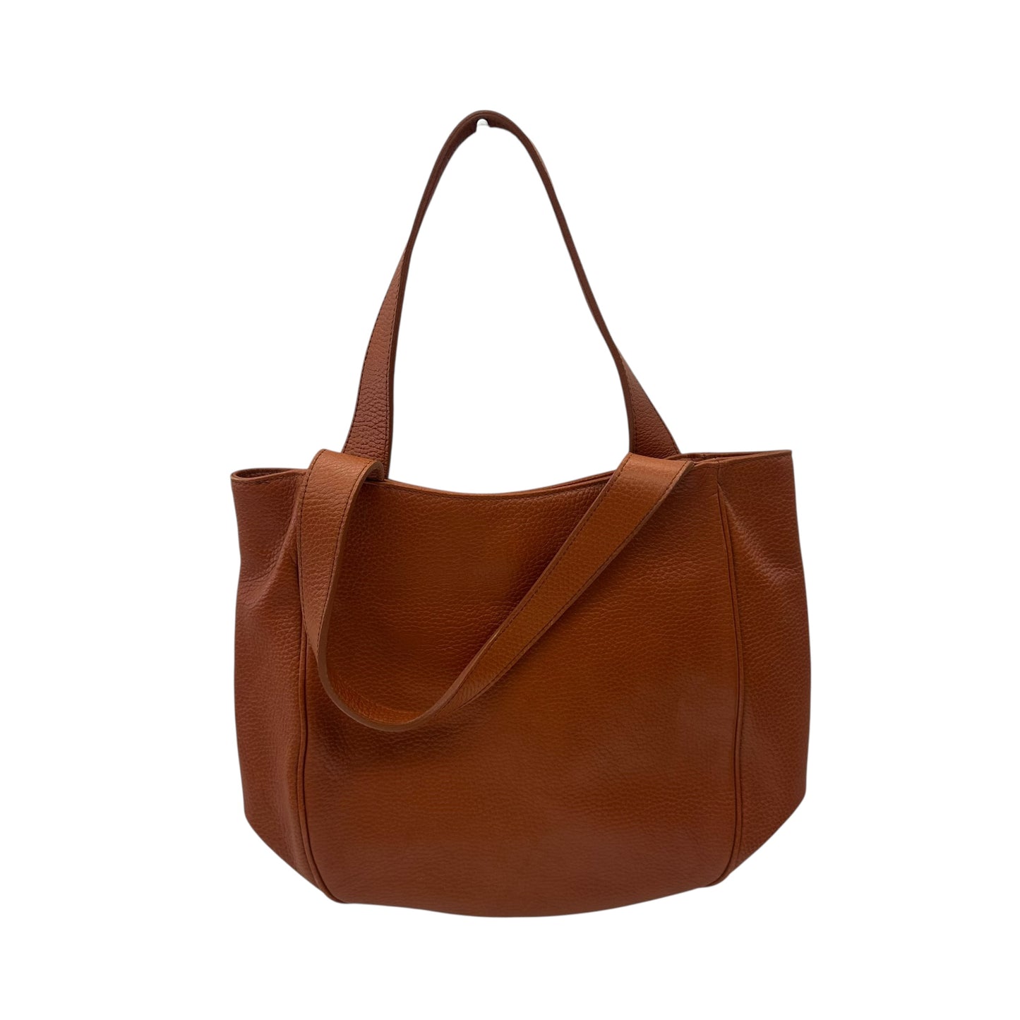 Handbag Leather By Talbots In Brown, Size:Medium