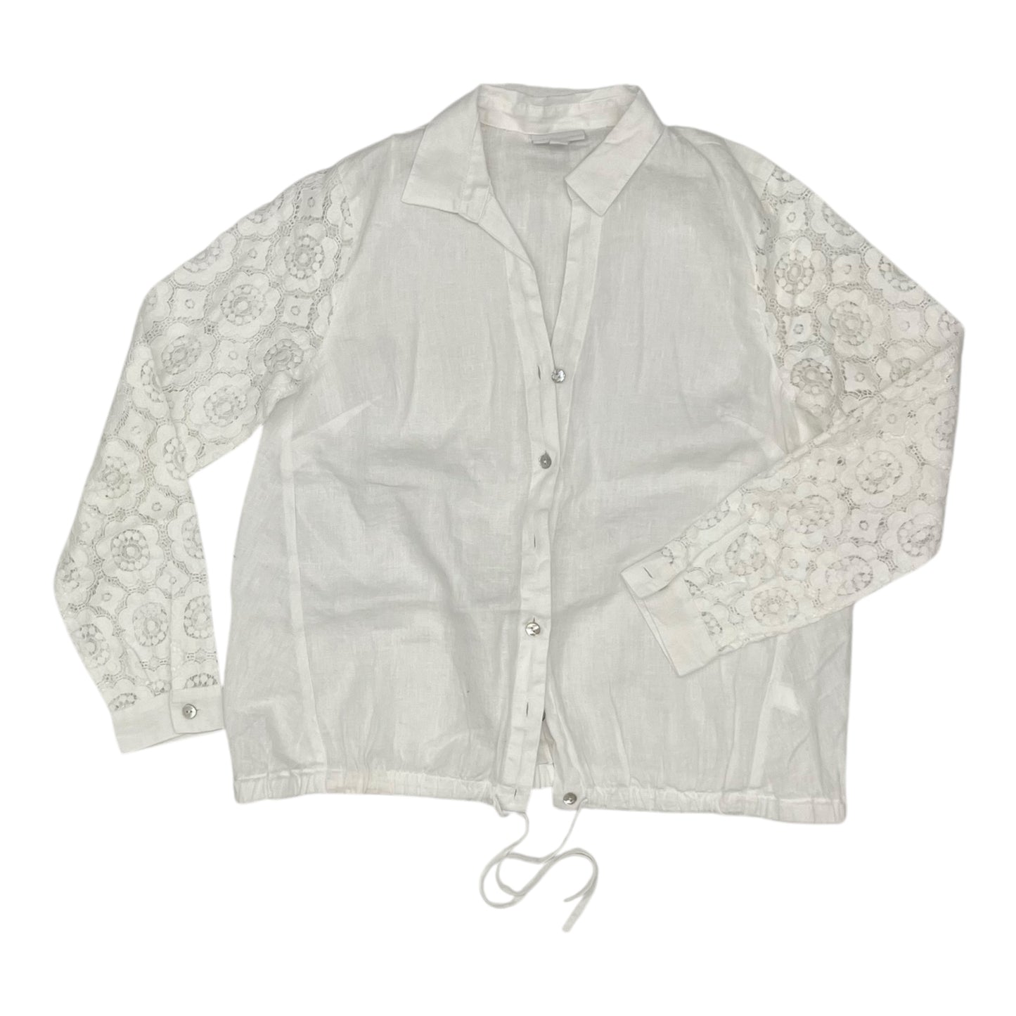 Blouse Ls By J. Jill In Cream, Size:S