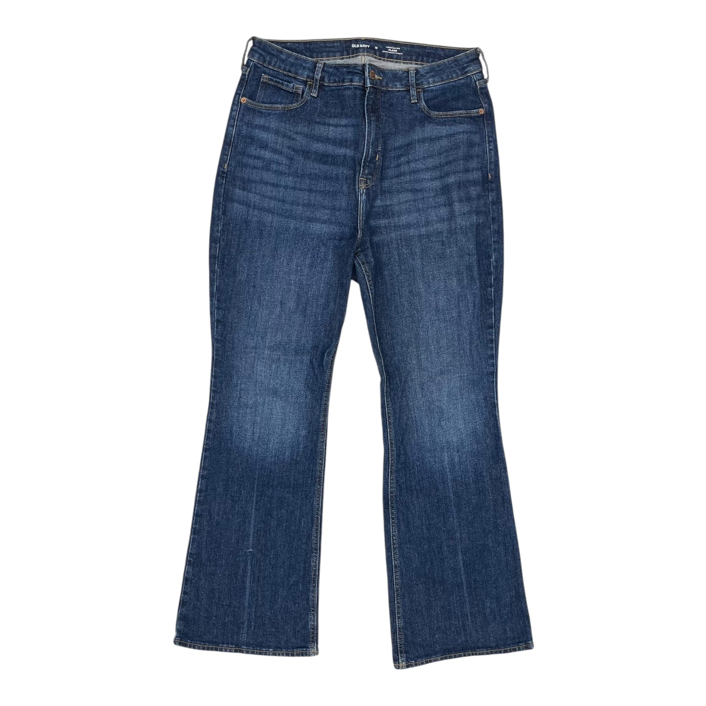 Jeans Flared By Old Navy In Blue Denim, Size:16