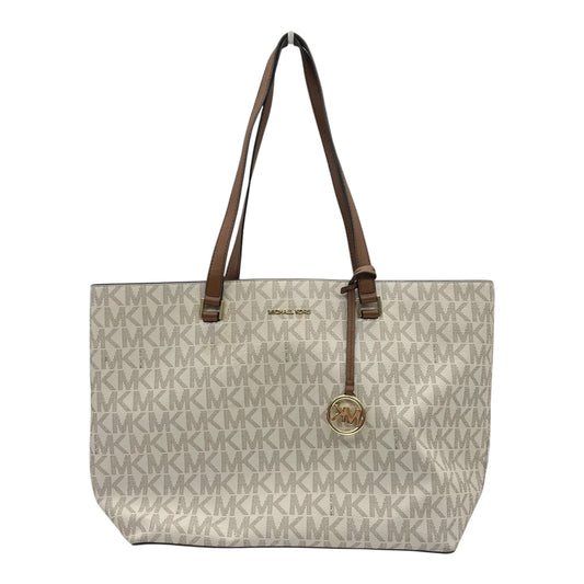 Laptop Bag Designer By Michael Kors In Cream, Size:Large