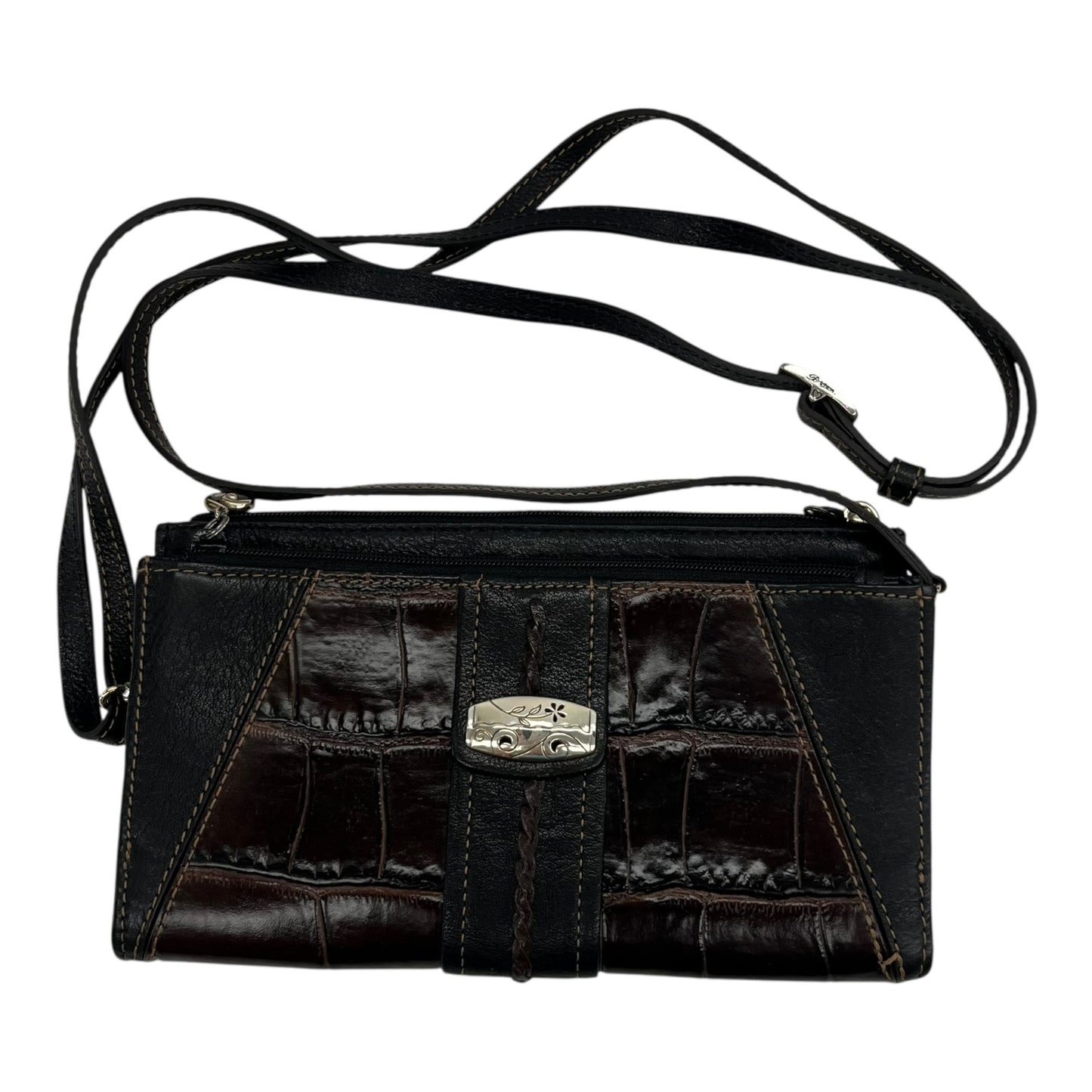 Crossbody By Brighton In Black & Brown, Size:Small