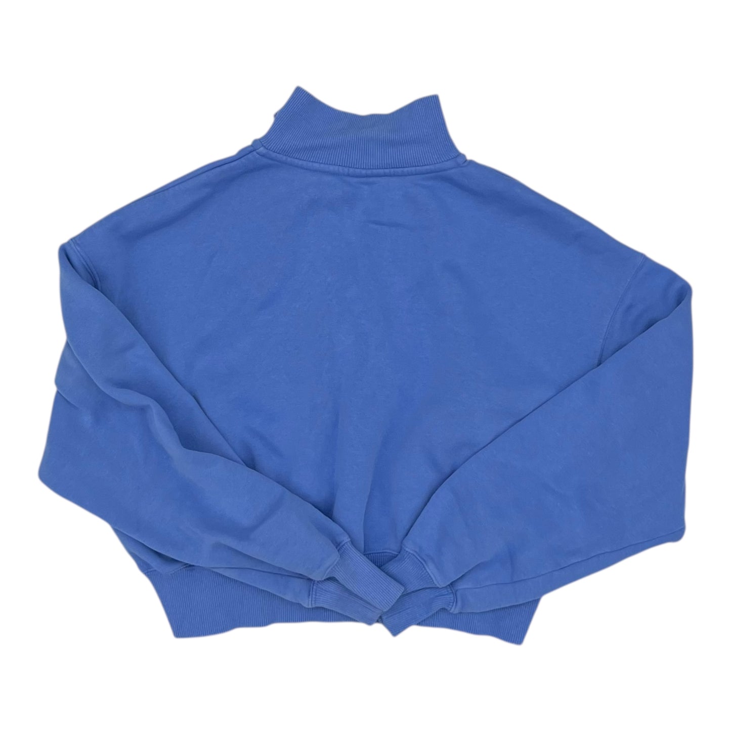 Athletic Sweatshirt Collar By Nike In Blue, Size:S