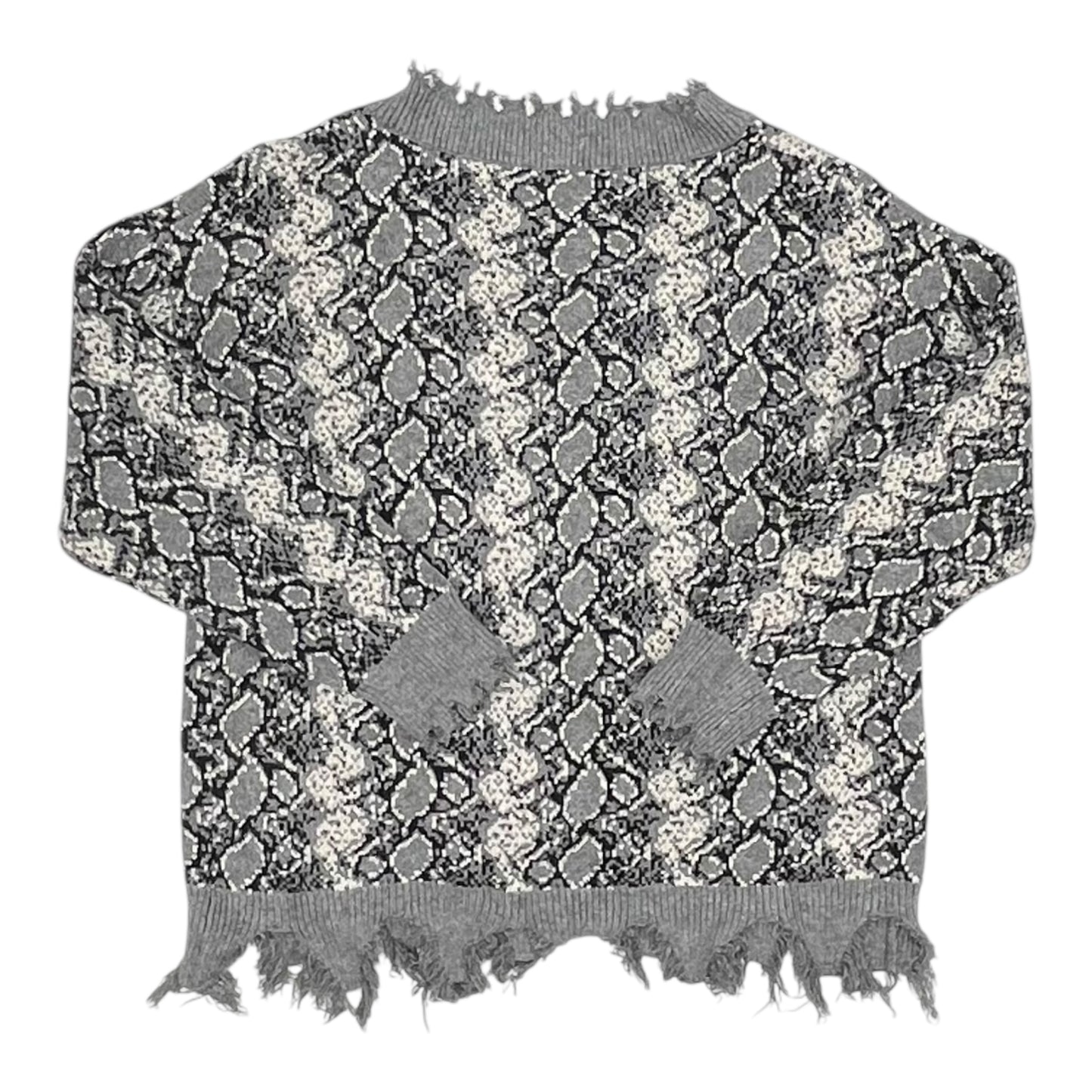 Sweater By Clothes Mentor In Grey, Size:L