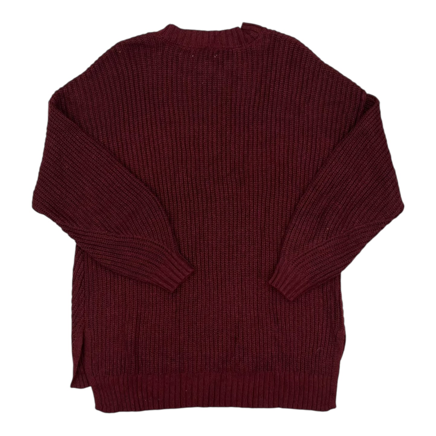 Sweater By American Eagle In Maroon, Size:M