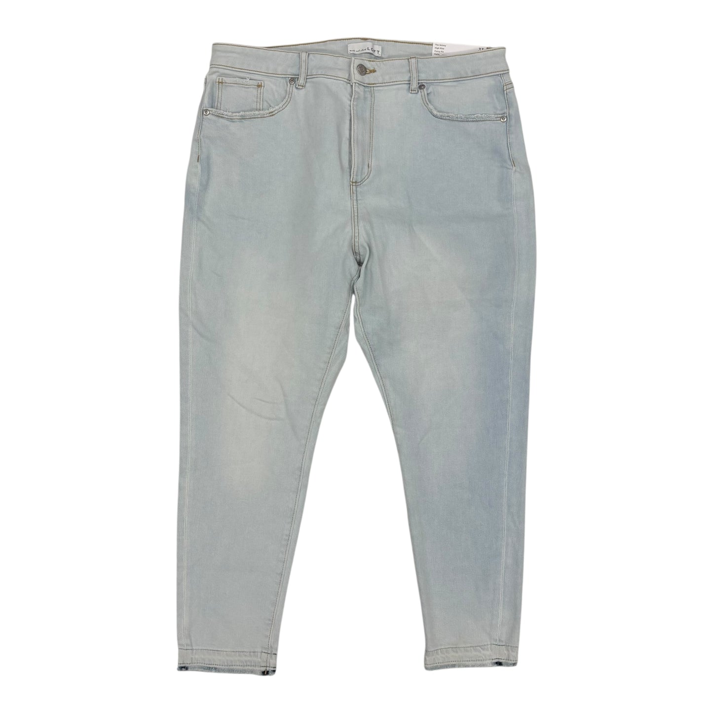Jeans Skinny By Loft In Blue Denim, Size:16