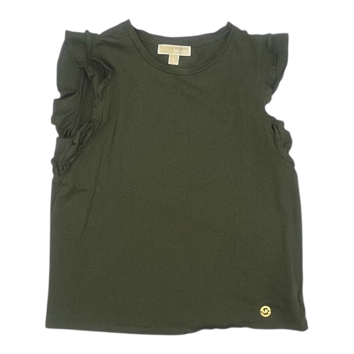 Top Ss Designer By Michael Kors In Green, Size:M