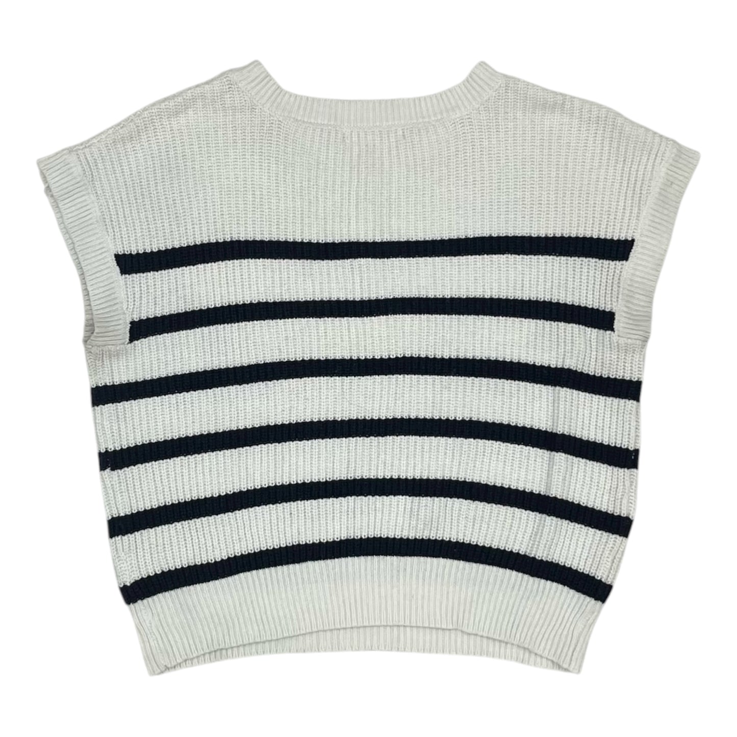 Vest Sweater By Moon And Madison In Cream, Size:S
