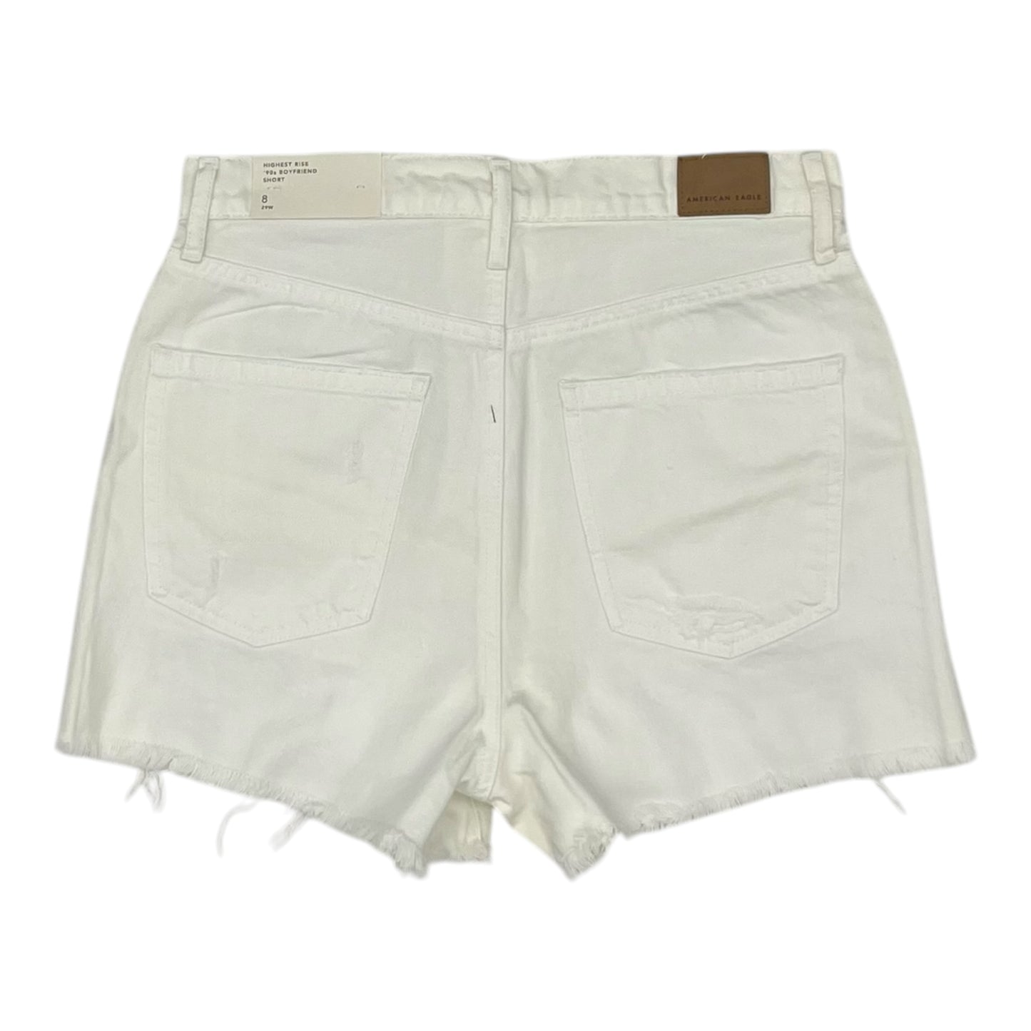 Shorts By American Eagle In White Denim, Size:8
