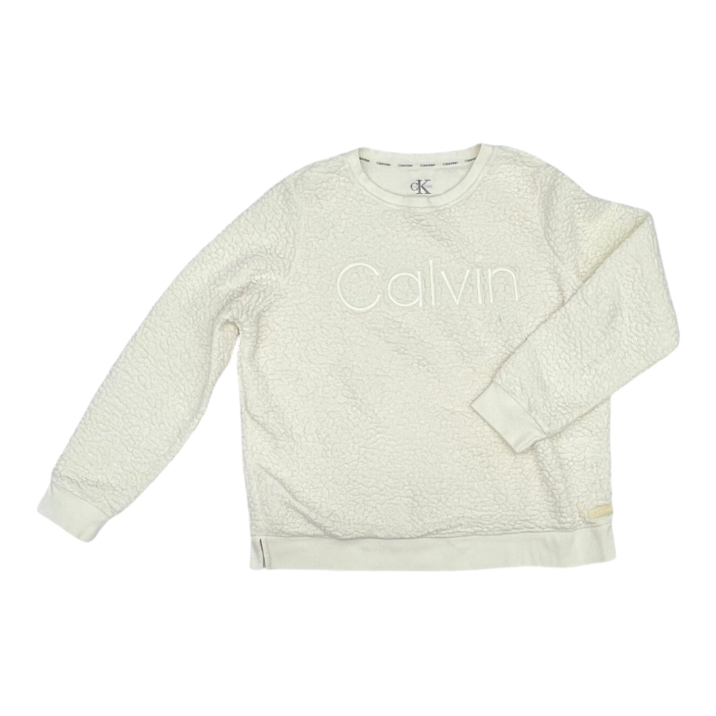 SWEATSHIRT CREWNECK by CALVIN KLEIN In WHITE, Size: S