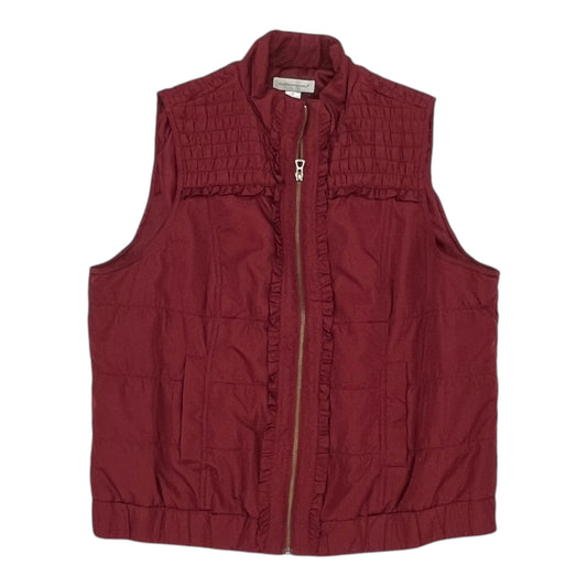 Vest Puffer & Quilted By Christopher And Banks In Red, Size:Xl