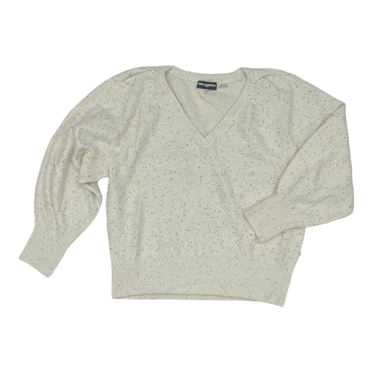 Sweater Designer By Karl Lagerfeld In Cream, Size:M