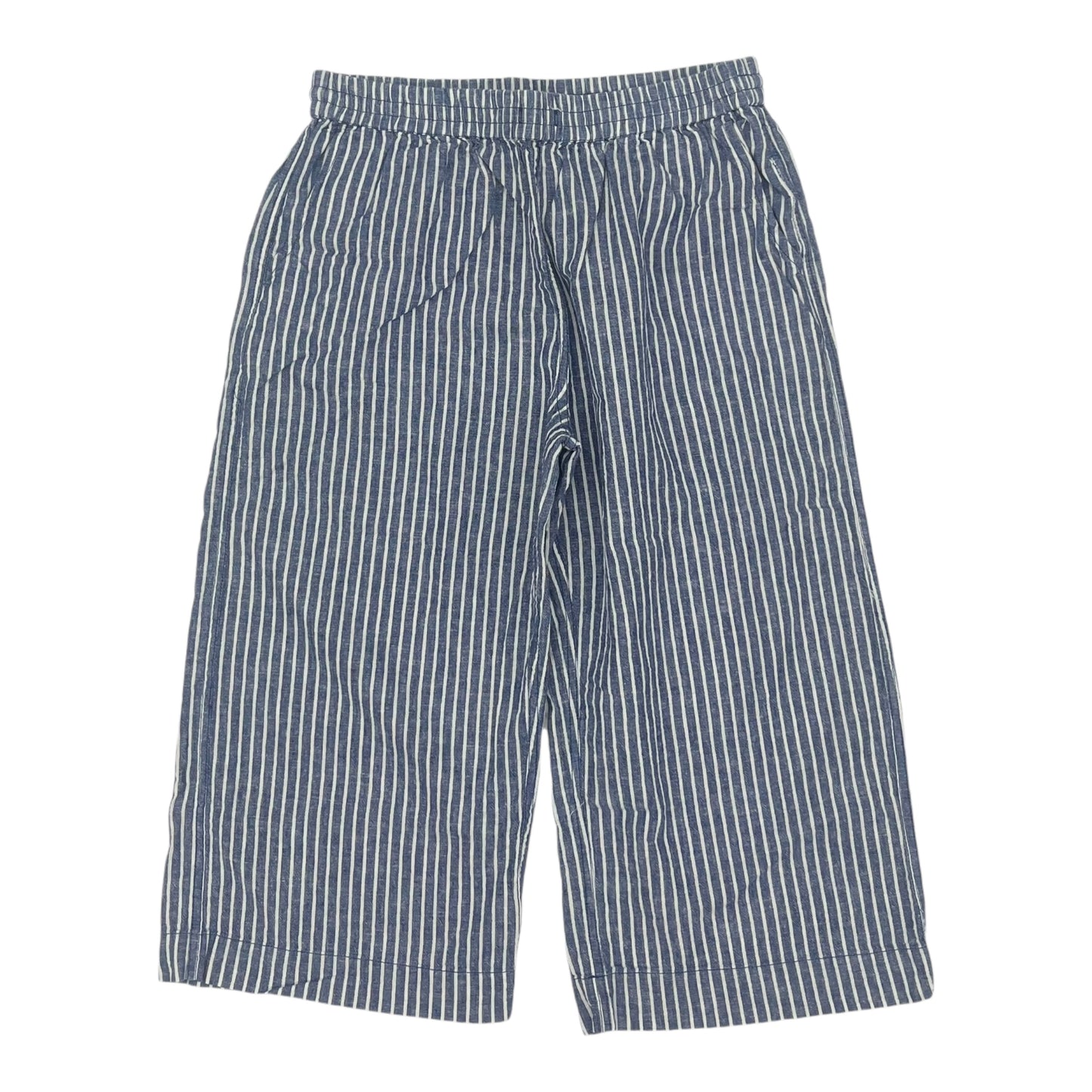 Pants Cropped By Beachlunchlounge In Blue & White, Size:M