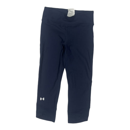 Athletic Leggings Capris By Under Armour In Navy, Size:S