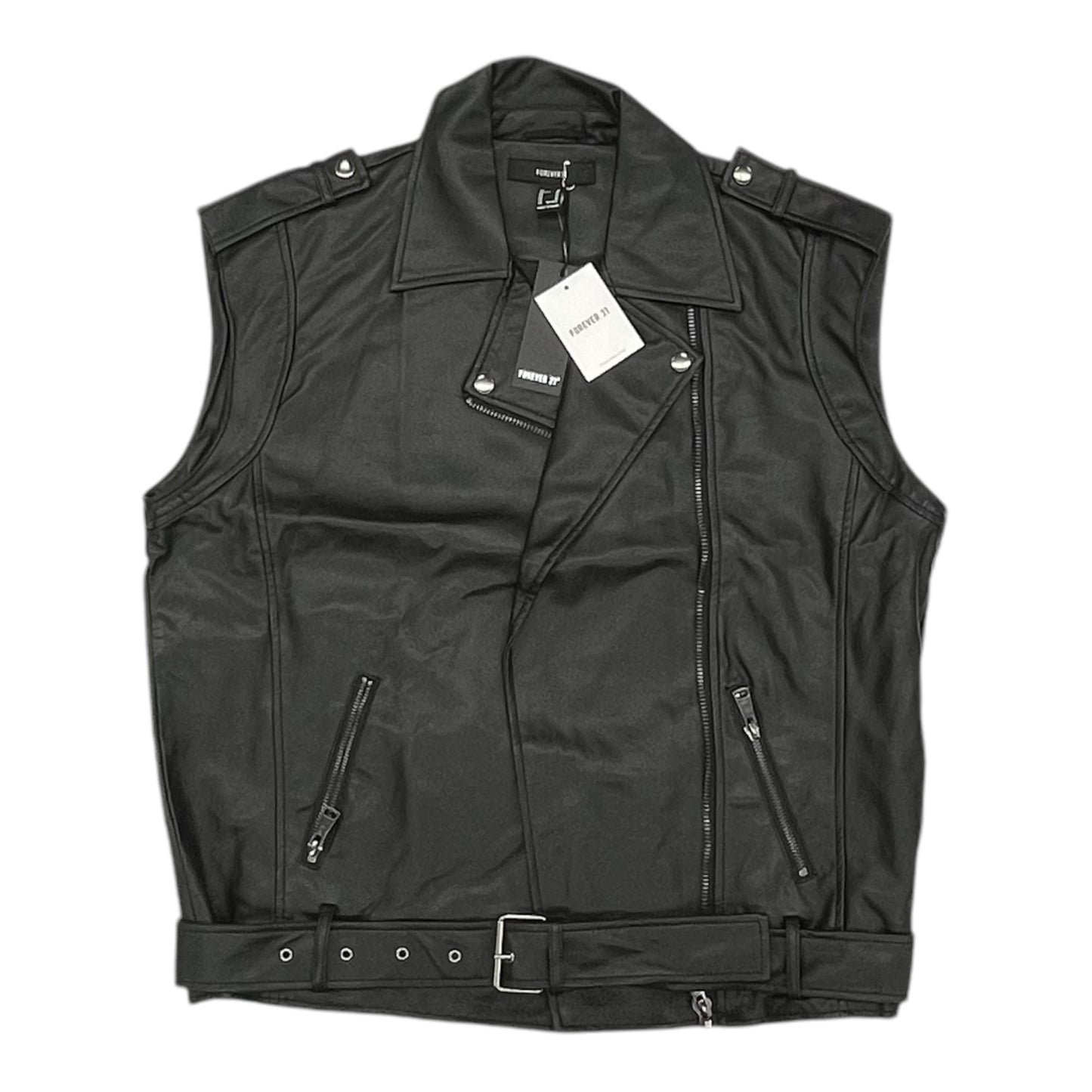 Vest Other By Forever 21 In Black, Size:M